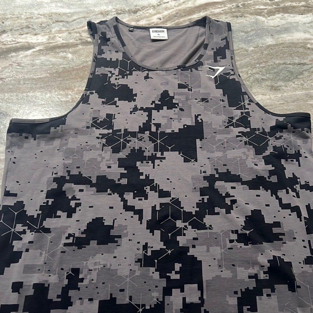Gymshark Fitness Critical Tank Top Camo Camouflage Gym Sleeveless XL